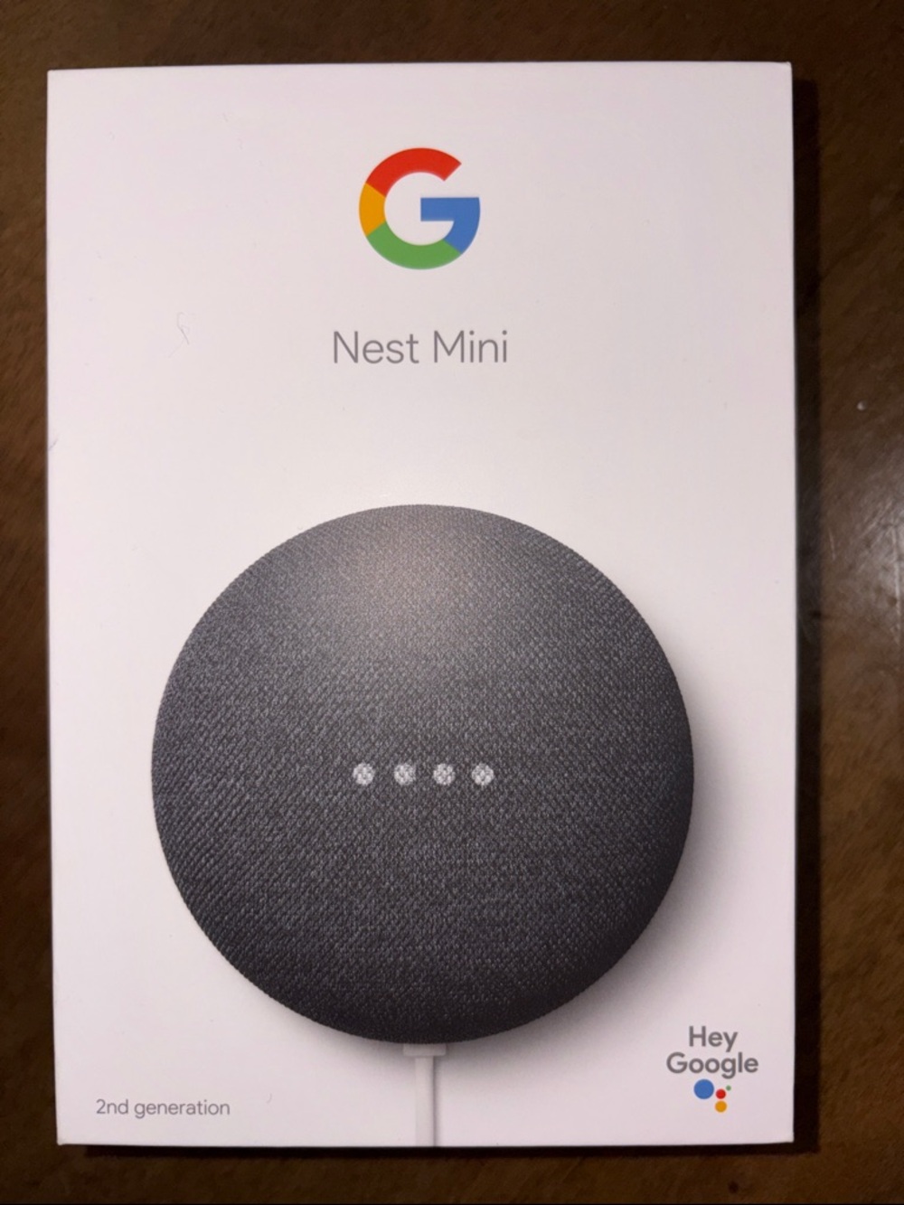 google Nest Mini Smart Speaker - Charcoal Fabric